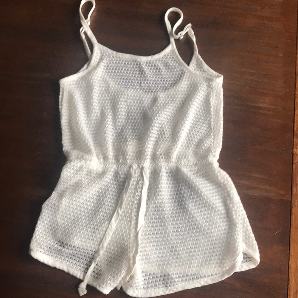 Bathing suit cover up, one piece, soft mesh